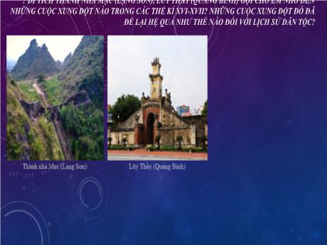 Bài giảng Lịch sử 8 (Kết nối tri thức) - Bài 5: Cuộc xung đột Nam-Bắc triều và Trịnh-Nguyễn - Trường THCS Đông Tây Hưng