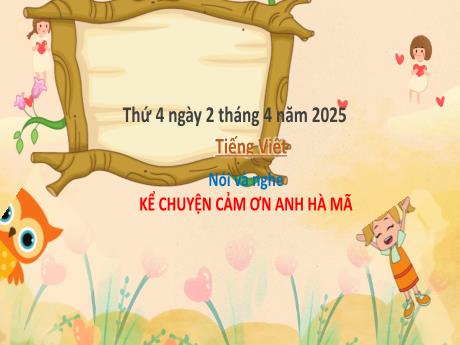 Bài giảng Tiếng Việt 2 (Kết nối tri thức) - Bài (Nói và nghe): Kể chuyện cảm ơn anh Hà Mã - Năm học 2024-2025 - Trần Thị Hoài Trang