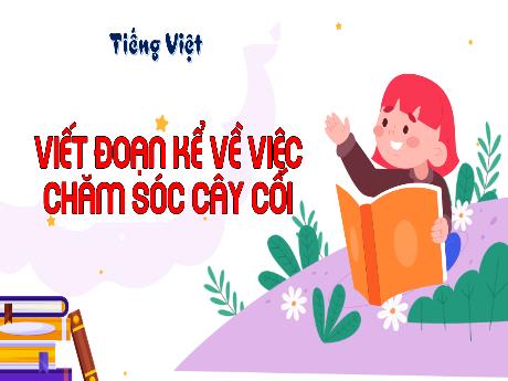 Bài giảng Tiếng Việt 2 (Kết nối tri thức) - Bài: Viết đoạn văn kể về việc chăm sóc cây cối - Năm học 2024-2025 - Trần Thị Hoài Trang