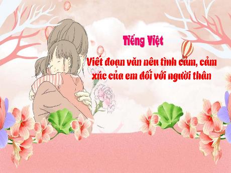 Bài giảng Tiếng Việt 3 (Kết nối tri thức) - Bài: Viết đoạn văn nêu tình cảm, cảm xúc cảu em đối với người thân - Năm học 2024-2025 - Trần Thị Mai Hương