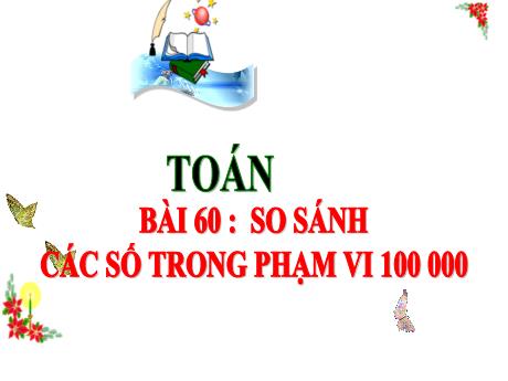 Bài giảng Toán 3 (Kết nối tri thức) - Bài 60: So sánh các số trong phạm vi 100 000 - Năm học 2024-2025 - Trần Thị Mai Hương