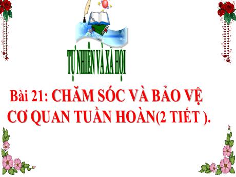 Bài giảng Tự nhiên xã hội 3 (Kết nối tri thức) - Bài 21: Chăm sóc và bảo vệ cơ quan tuần hoàn - Năm học 2024-2025 - Trần Thị Mai Hương