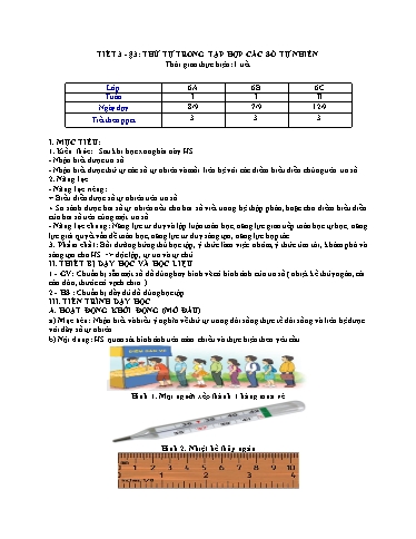 Kế hoạch bài dạy Toán 6 (Kết nối tri thức) - Bài 3: Thứ tự tập hợp các số tự nhiên - Trường Trung học cơ sở Đông Tây Hưng